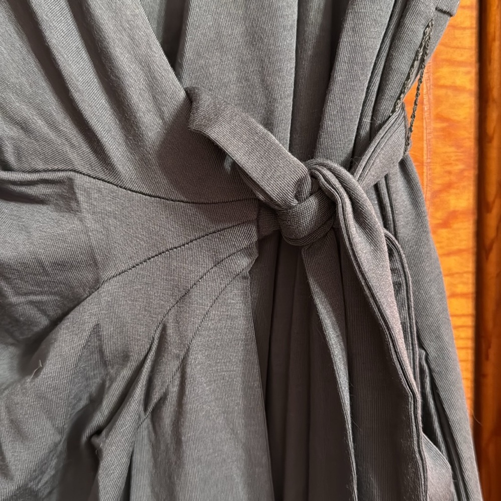 NWT QUINCE tencel maternity &nursing wrap dress. Dark Olive - multiple sizes - Picture 3 of 8